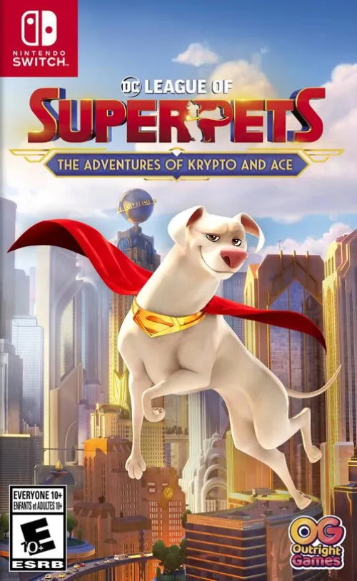 Игра DC League of Super-pets: The Adventures of Krypto and Ace (DC Лига Суперпитомцы: Приключения Крипто и Туза) (Nintendo Switch, русские субтитры)