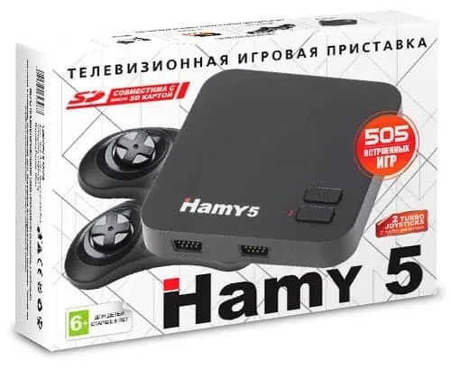 Стационарная игровая приставка Hamy 5 (505-в-1) Classic Black