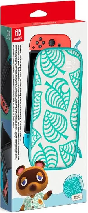 Фирменный чехол Animal Crossing: New Horizons и защитная плёнка на экран для Nintendo Switch