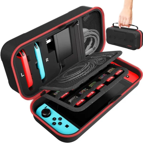 Защитный чехол Carry Case, IV-SW188 Oivo Red, Nintendo Switch/Switch OLED
