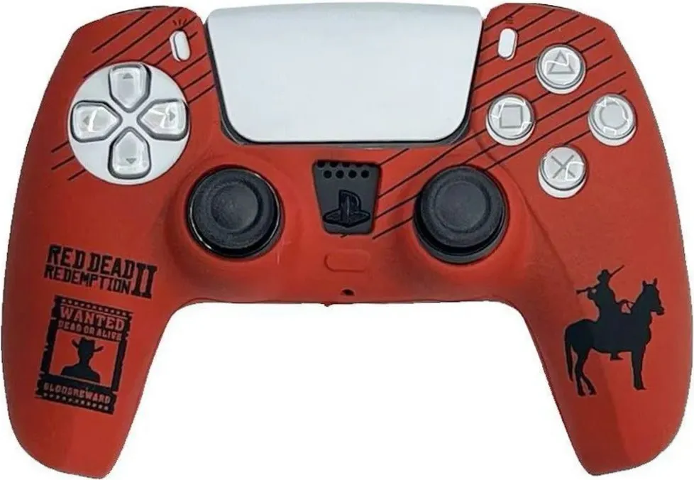 Силиконовый чехол для геймпада Sony DualSense (Red Dead Redemption II)