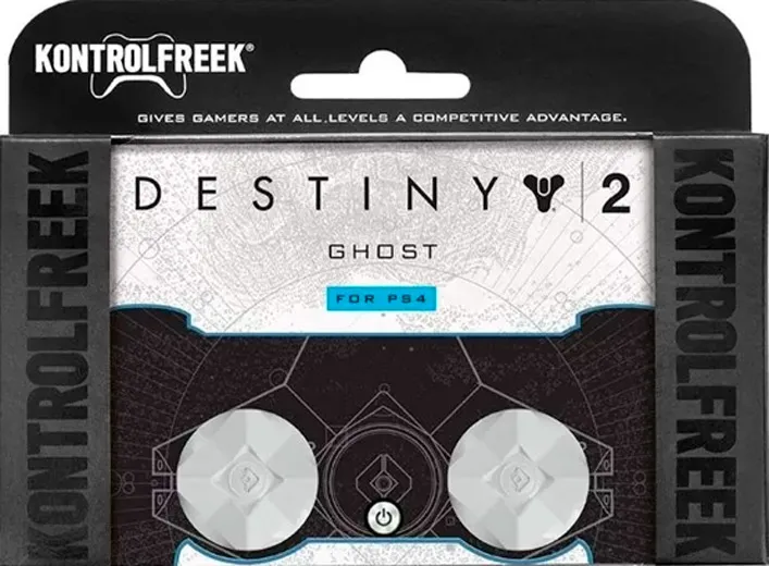 Низкие накладки на стики KontrolFreek Destiny 2 Ghost для геймпада DualShock PS4 (белый)