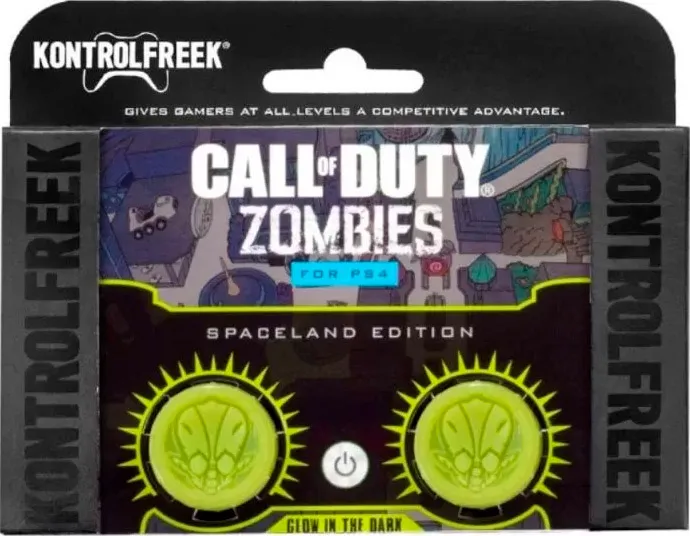 2 низкие накладки на стики KontrolFreek Grips Call of Duty Zombies для геймпада DualShock PS4 (салатовый)