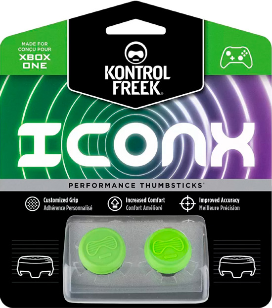 Накладки на стики KontrolFreek ICONX для геймпада Microsoft XBOX One/Series (салатовый)