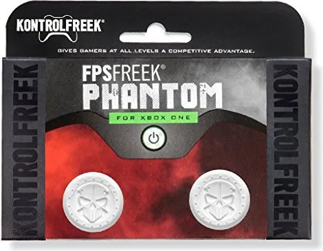 2 низкие накладки на стики KontrolFreek Grips FPS Freek Phantom для для геймпада Microsoft XBOX One/Series (белый)