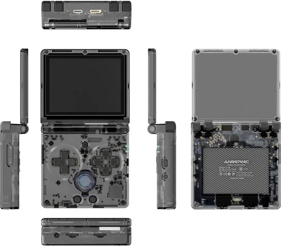 Портативная игровая приставка Anbernic RG35XXSP Transparent Black