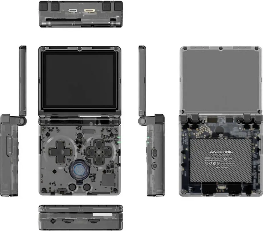 Портативная игровая приставка Anbernic RG35XXSP Transparent Black