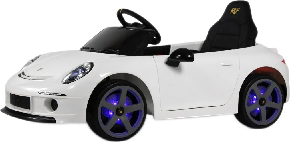 Детский электромобиль RiverToys Porsche 911 RUF (A444AA) белый