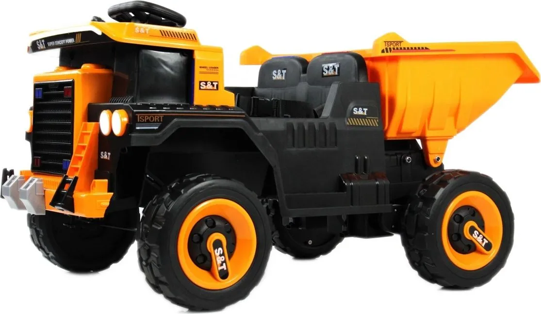 Детский электромобиль RiverToys K555PX оранжевый