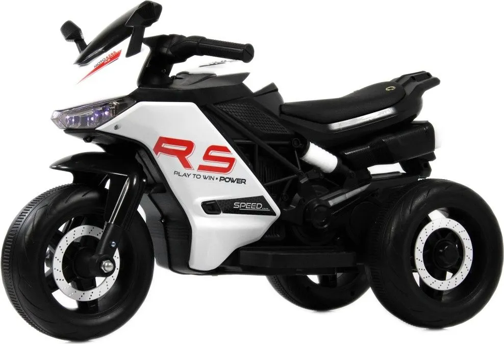 Детский электротрицикл RiverToys K002PX белый