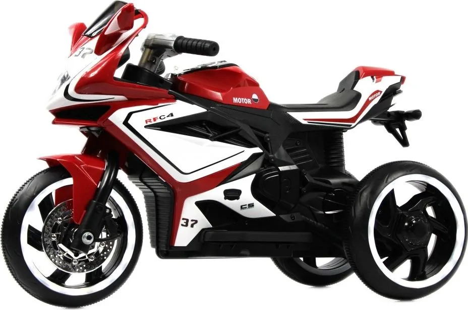 Детский электромотоцикл RiverToys K222AM красный