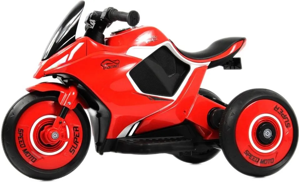 Детский электромотоцикл RiverToys G004GG красный