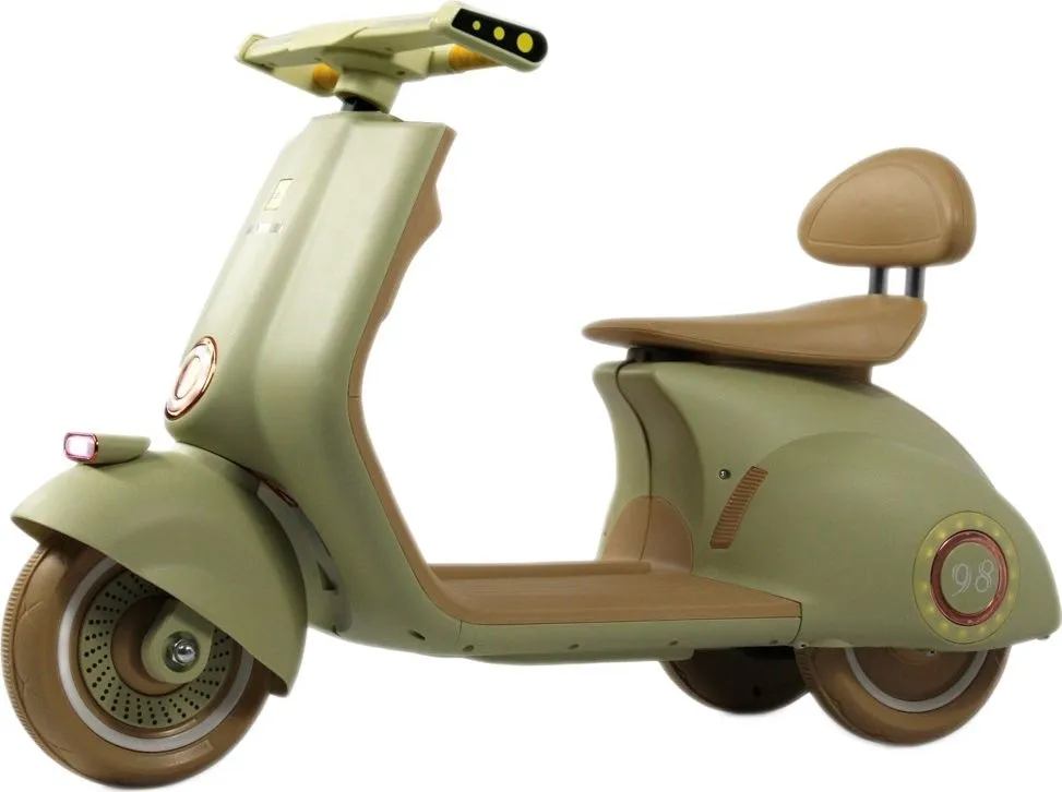 Детский электроскутер RiverToys K444PX зеленый