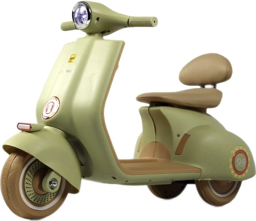 Детский электроскутер RiverToys K444PX-A зеленый