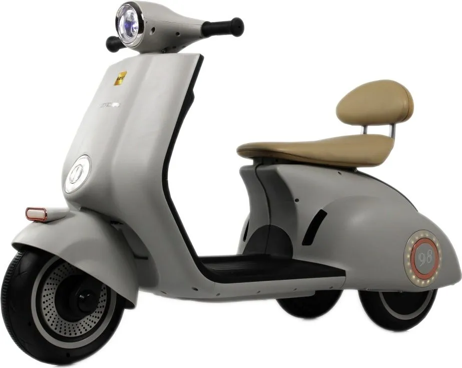 Детский электроскутер RiverToys K444PX-A серый