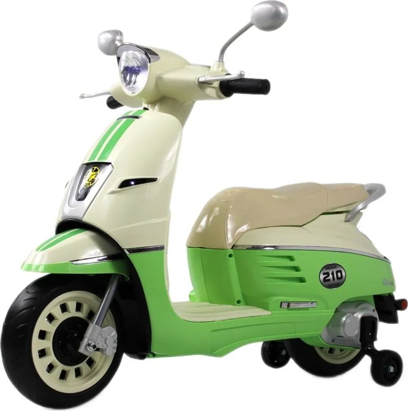 Детский электромотоцикл RiverToys Z222ZZ зеленый