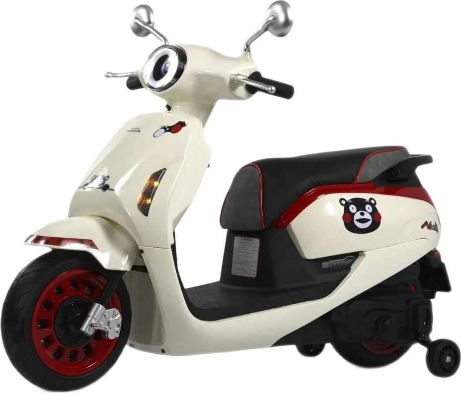 Детский электромотоцикл RiverToys Z555ZZ бежевый