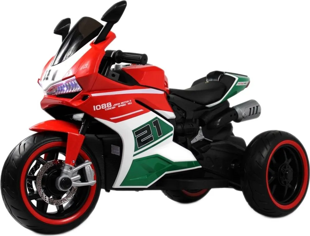 Детский электромотоцикл RiverToys C005MC красный