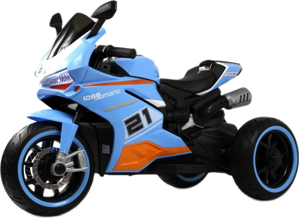 Детский электромотоцикл RiverToys C005MC синий