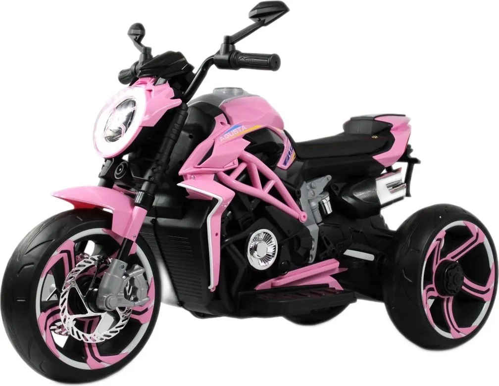 Детский электромотоцикл RiverToys C111MC розовый