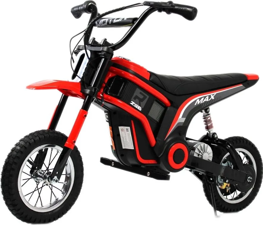 Детский электромотоцикл RiverToys A005AA красный