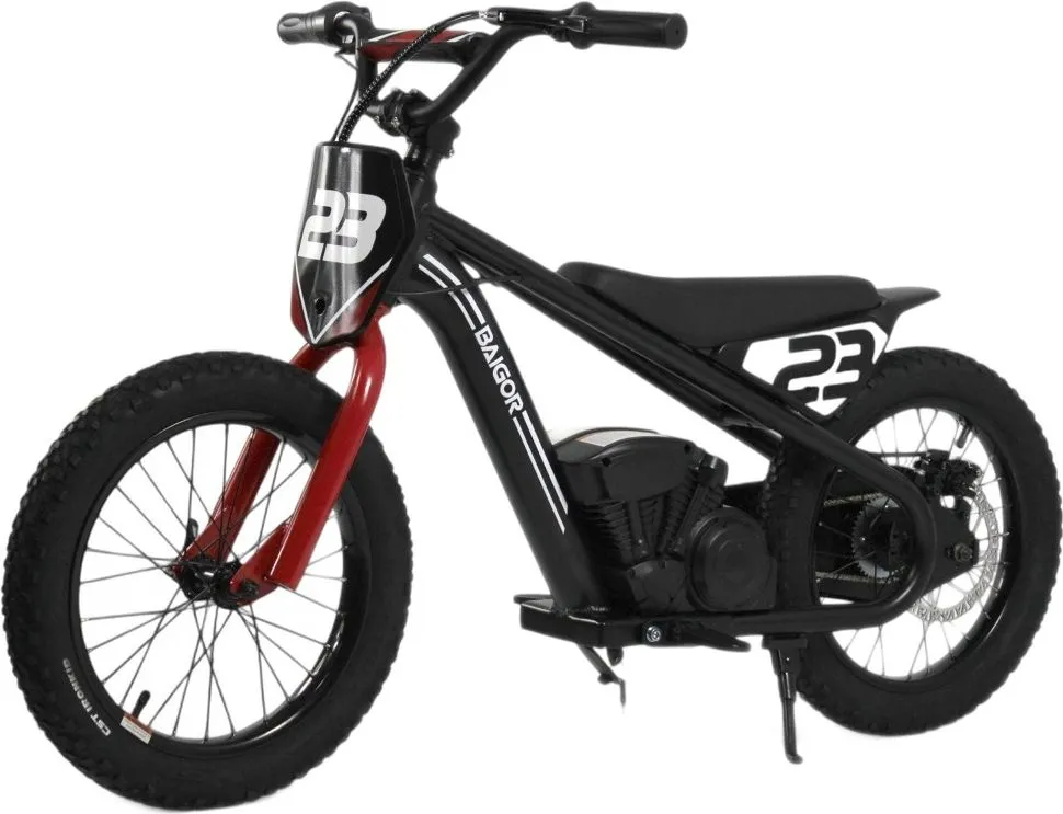 Детский электромотоцикл RiverToys A001AA черный