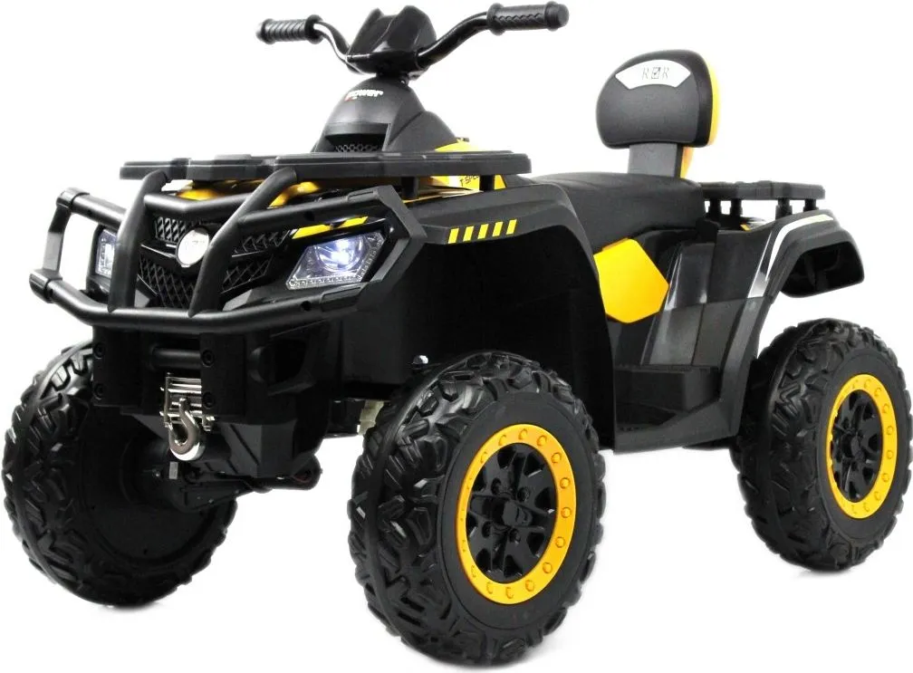 Детский электроквадроцикл RiverToys T001TT 4WD желтый