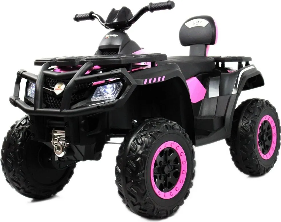 Детский электроквадроцикл RiverToys T001TT 4WD розовый