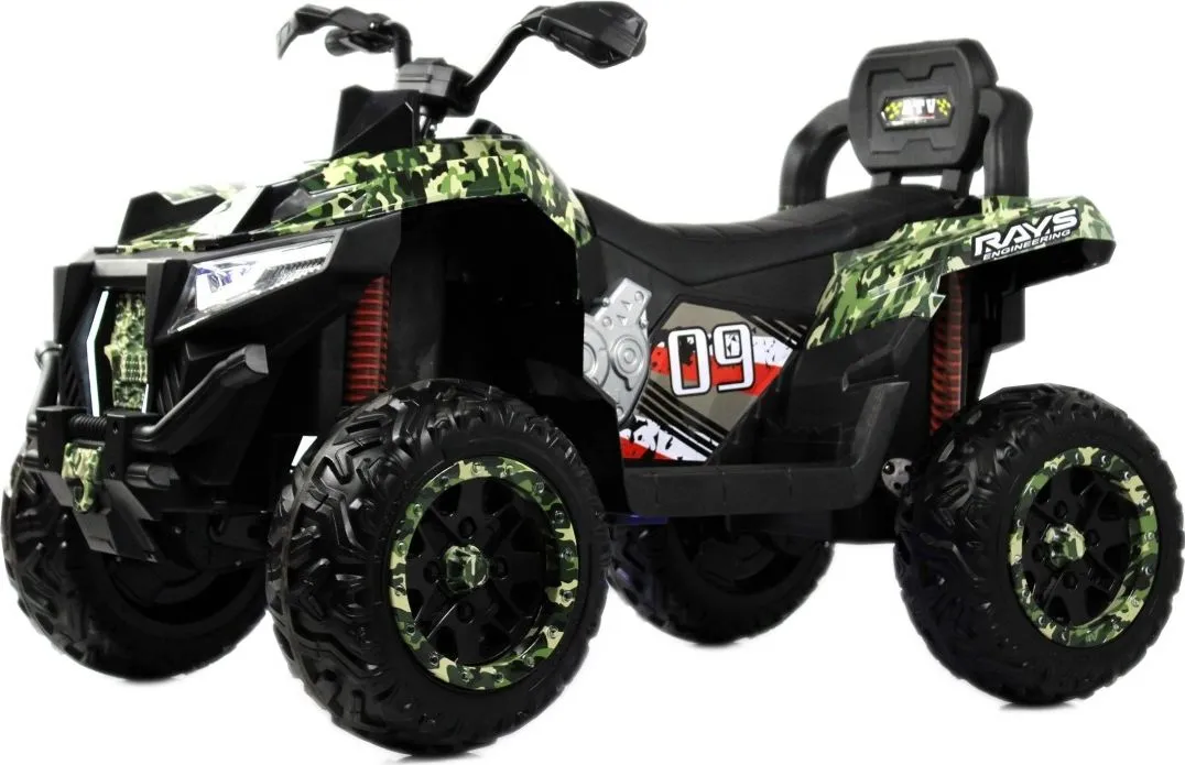 Детский электромобиль RiverToys X999XX зеленый камуфляж