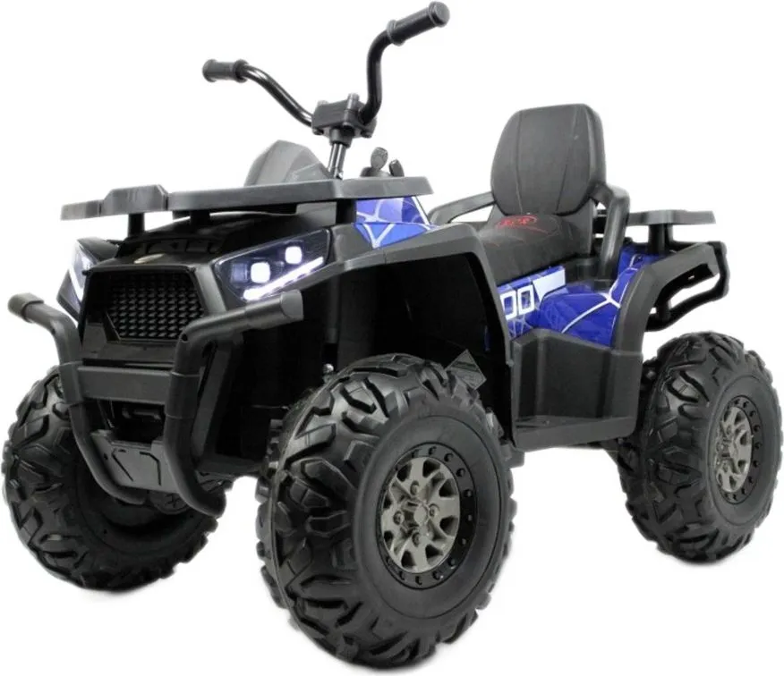 Детский электроквадроцикл RiverToys H999HH синий Spider
