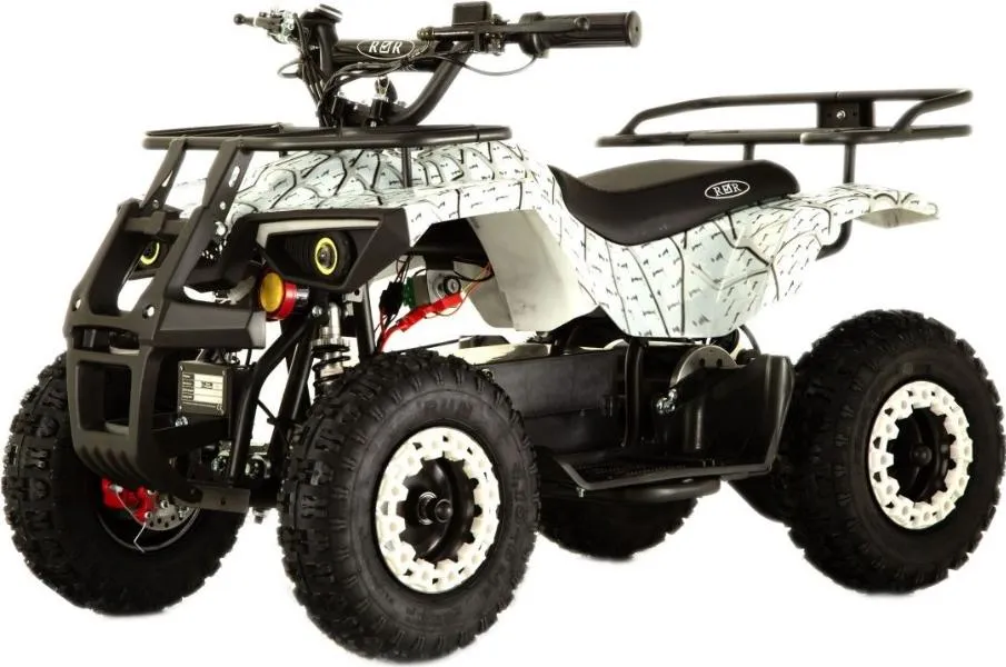 Детский электроквадроцикл RiverToys TIKI белый Spider