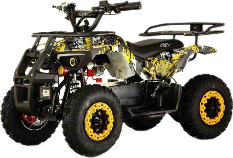 Детский электроквадроцикл RiverToys TIKI желтый Special