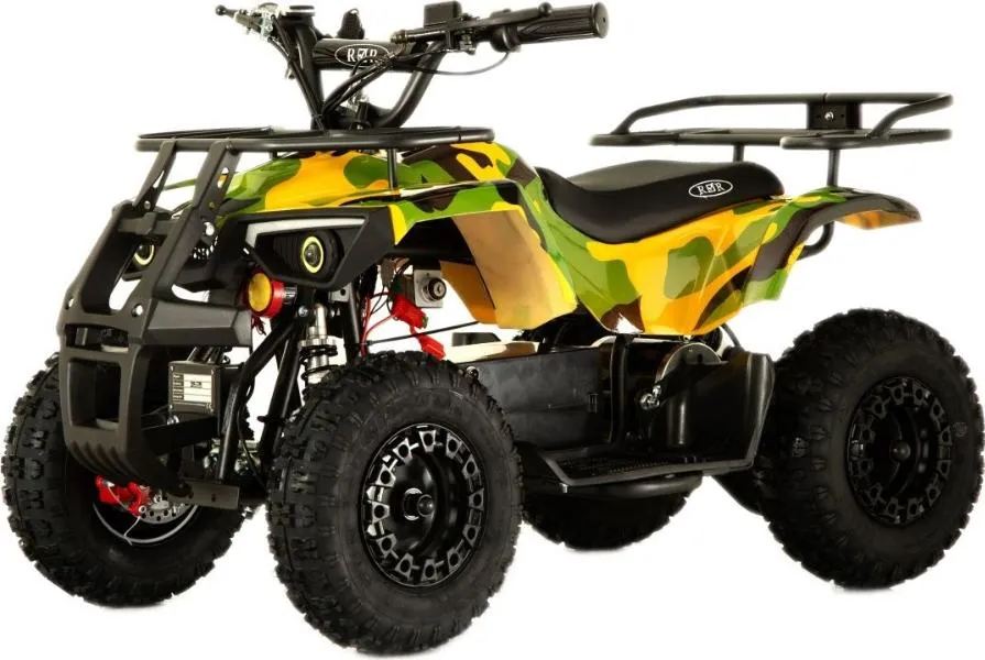 Детский электроквадроцикл RiverToys TIKI желтый камуфляж