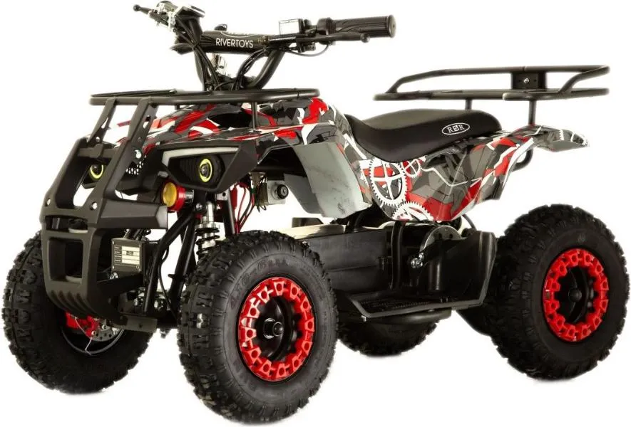 Детский электроквадроцикл RiverToys TIKI красный Special