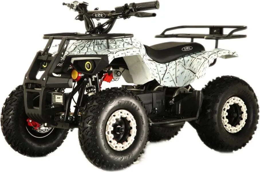 Детский электроквадроцикл RiverToys TIKI LUX белый Spider