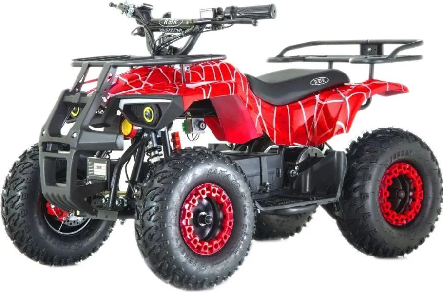Детский электроквадроцикл RiverToys TIKI LUX красный Spider