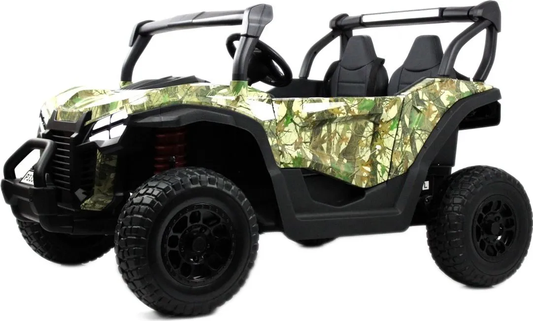 Детский электромобиль RiverToys P333PP (Buggy) зеленый камуфляж