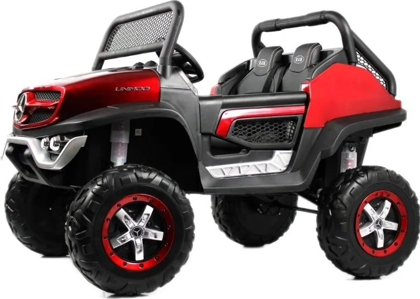 Детский электромобиль RiverToys Mercedes-Benz Unimog Concept (P555BP) вишневый глянец