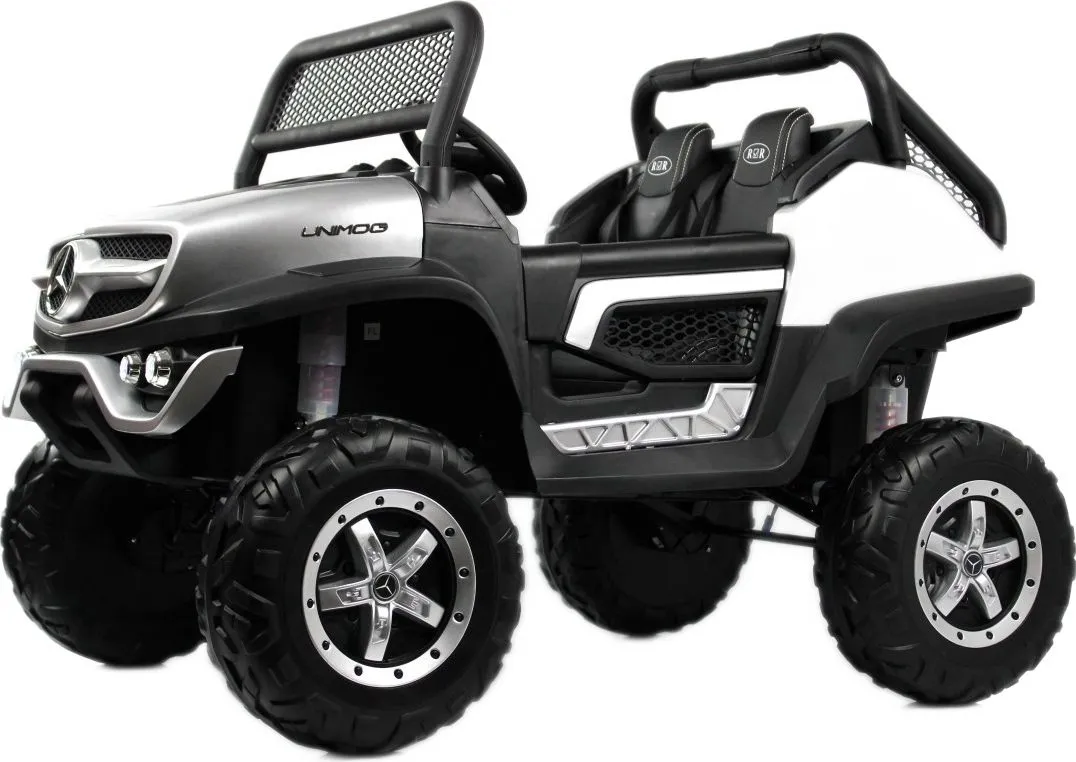 Детский электромобиль RiverToys Mercedes-Benz Unimog Concept (P555BP) серебристый глянец