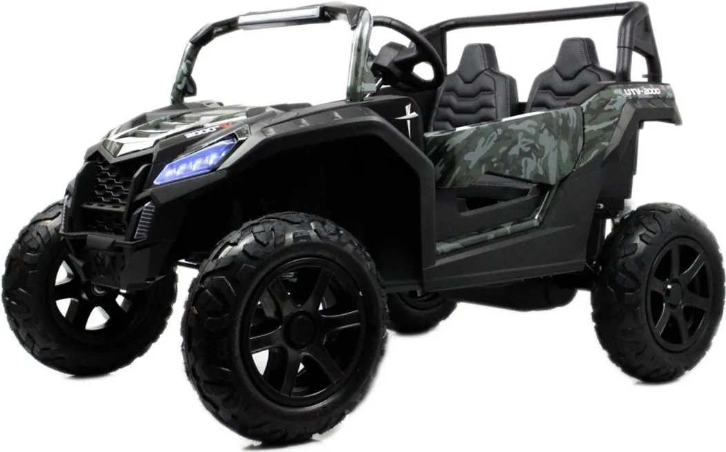 Детский электромобиль RiverToys M222MM зеленый камуфляж