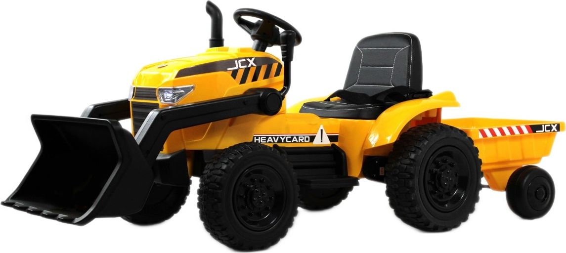 Детский электромобиль RiverToys трактор-погрузчик T333TT желтый