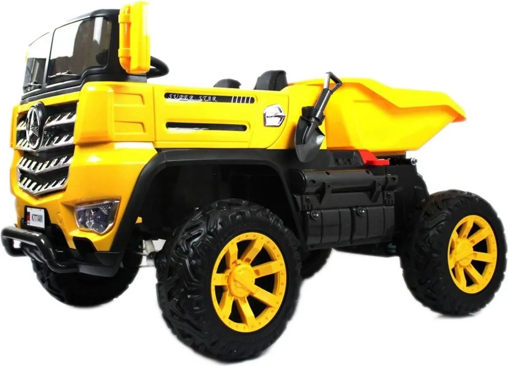 Детский электромобиль RiverToys K777AM желтый