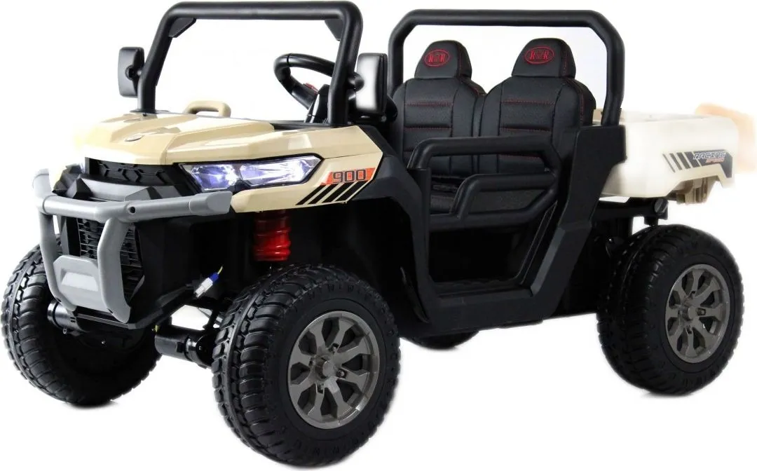 Детский электромобиль RiverToys H005HH кремовый