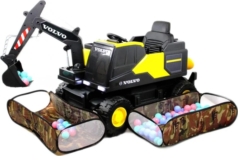 Детский электромобиль RiverToys трактор Volvo (Y444YY) желтый