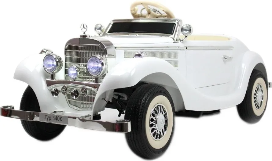 Детский электромобиль RiverToys Mercedes-Benz Typ 540K (M111MM) белый