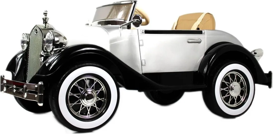 Детский электромобиль RiverToys X005XX черно-серебристый