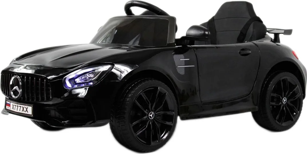 Детский электромобиль RiverToys Mercedes-Benz AMG GT X777XX черный глянец