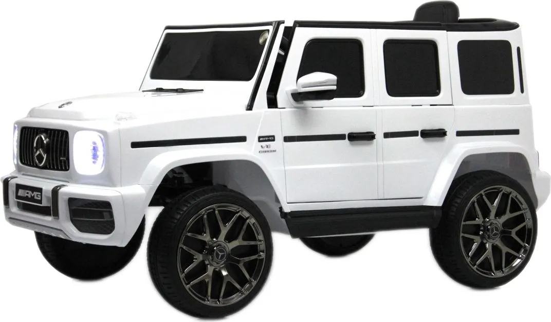 Детский электромобиль RiverToys Mercedes-Benz G63 (T999TT) белый