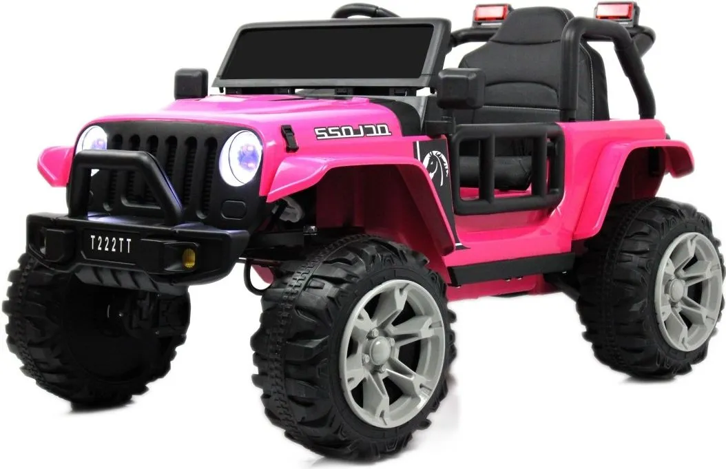 Детский электромобиль RiverToys T222TT 4WD розовый