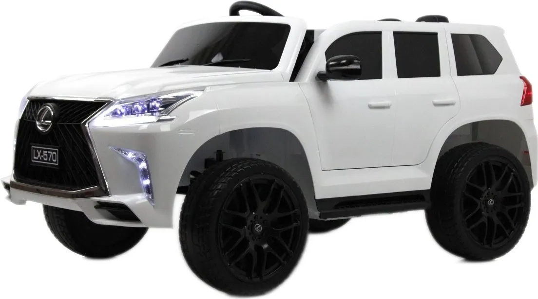 Детский электромобиль RiverToys Lexus 570 (E555EE) белый
